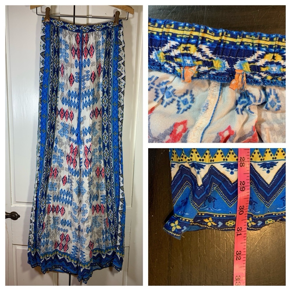 Flying Tomato Women Size S/M Beach‎ Vacation Travel Flowy Flare Leg Boho Pack